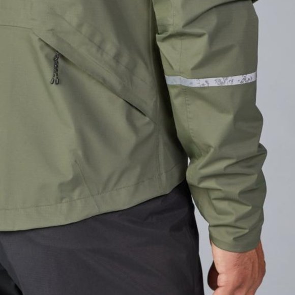 NWT! REI Co-op Junction Hooded Cycling Rain Jacket Asparagus/X-Large - Picture 10 of 16